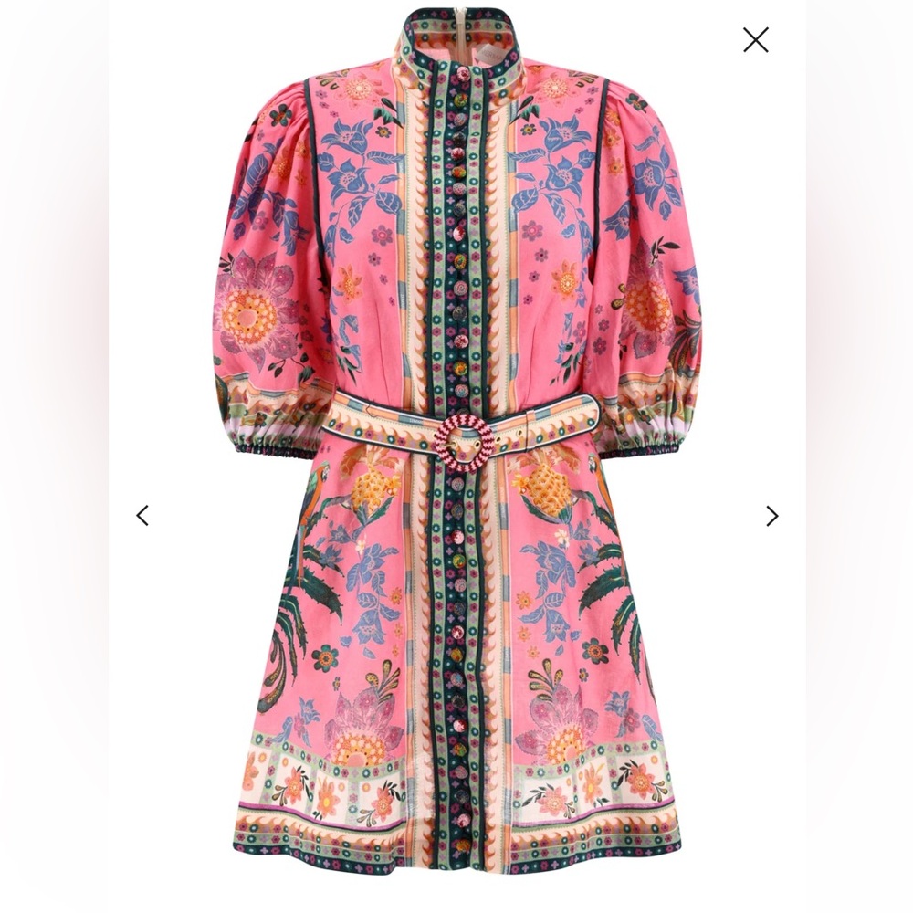 Zimmermann | Ginger Buttoned Dress - Sz 2 AUS